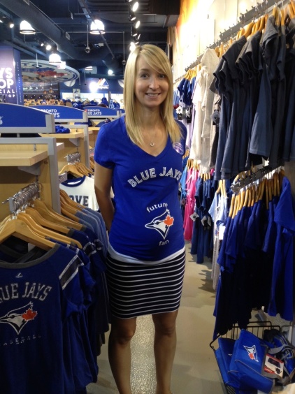 Why not hit up your favourite sporting event while sporting your bump? We saw the Blue Jays at 6.5 months pregnant!